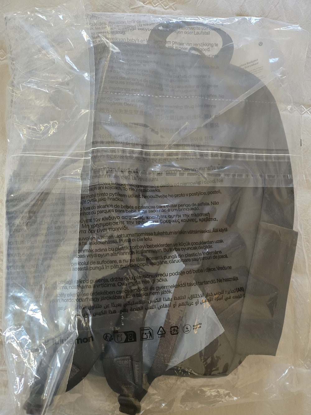 NEW lululemon athletica Brown Everyday Backpack - Picture 5 of 6